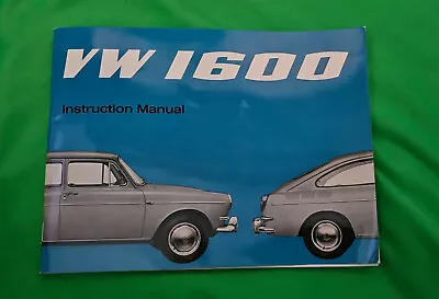 Volkswagen VW 1600 Type III 3 Owners Manual 1965 • $48