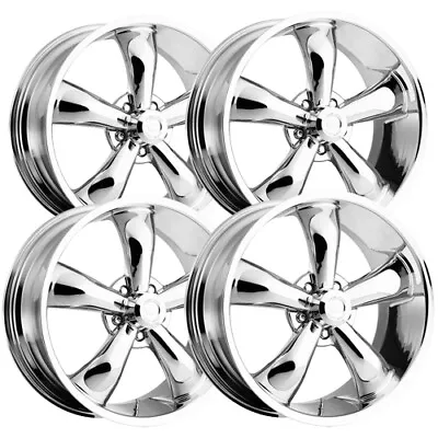 (Set Of 4) Staggered-Vision 142 Legend 5 20  5x5  +-6mm Chrome Wheels Rims • $1405.99