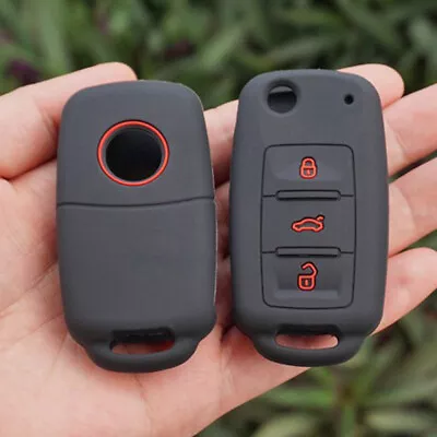 $3.92 • Buy 1X Silicone Key Case Cover For VW Golf Polo Passat Tiguan Jetta Bora Remote Fob