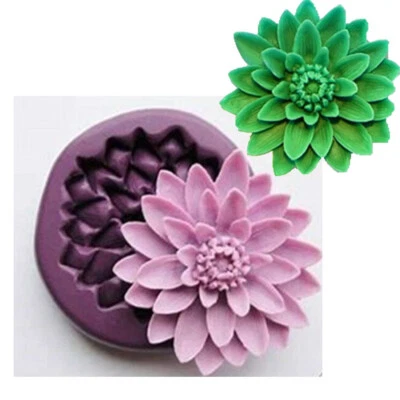 £3.25 • Buy Chrysanthemum Flower Silicone Mould Icing Sugar Chocolate Cake Baking Decor Mold