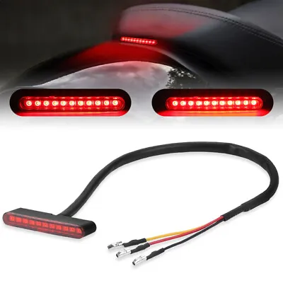 12V Mini LED Motorcycle Tail Light Rear Running Stop Brake Bright Lamp Dirt Bike • $8.99