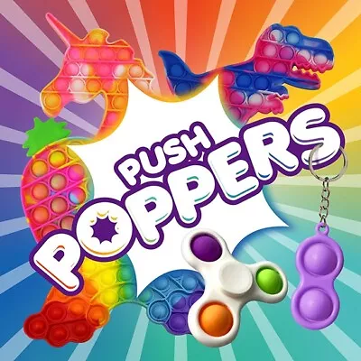 £4.99 • Buy Push Pop Bubble Fidget Toy Sensory Stress Relief Autism Popping TOY Mates