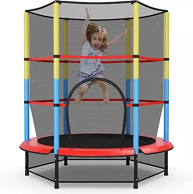 $999 • Buy 55 /4.5FT Trampoline Round Trampolines With Safety Net Enclosure Pad Kids Gift