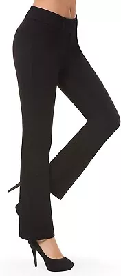 MATTY M Pull On Straight Leg Dress Pants Stretch Black Size XL • $24.94