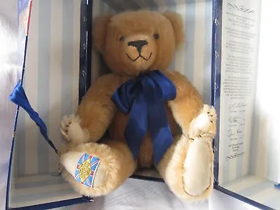 Large Bulky Merrythought Diamond Jubilee Jointed Teddy Bear No. 1915/2500 Only • £50