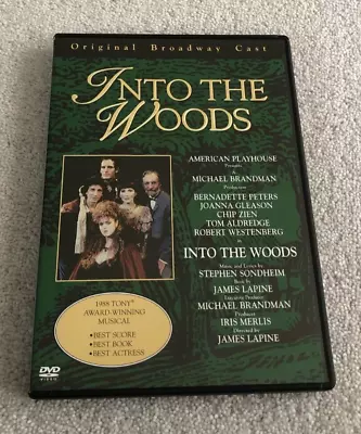 Into The Woods. Live. Original Broadway Show. Musical. Region 0.Region Free. Dvd • £12.79