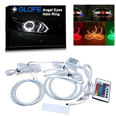 For Mazda 3 Mazdaspeed 3 04-09 Headlight RGB LED Angel Eye Halo Ring Multi-Color • $51.14