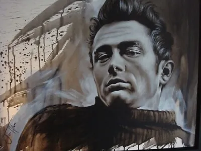 Jenn Allen   James Dean Discovery   Original Acrylic On Canvas Framed • £995