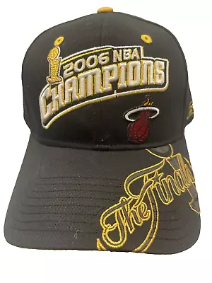 Reebok Miami Heat 2006 NBA Champions OFFICIAL Locker Room Snapback Hat NWOT • $17
