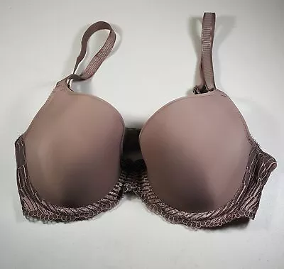 WACOAL La Femme Contour T-Shirt Plunge Bra Deep Taupe 38B • $19.99