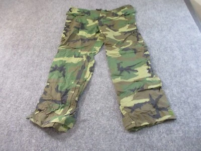 $28.88 • Buy US Military Woodland Improved Rainsuit Pants Adult Large 42x32 Nylon Army