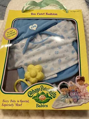 Cabbage Patch Kids Babies Nib Outfit Boy Plus Rattle Play Along • $34.95