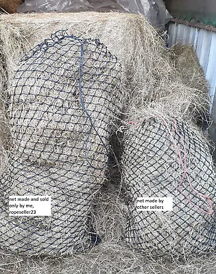 £18.50 • Buy SLOW FEED HORSE LARGE HAY NET  Fits  A 3 String  WHOLE 4ft BALE ROTPROOF