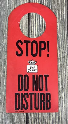 Vintage Best Western Do Not Disturb Maid Service Door Knob Sign  • $19.99