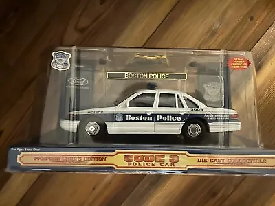 Code 3 - Boston Police - Ford Crown Victoria Police Car - 1:24 Diecast • $20