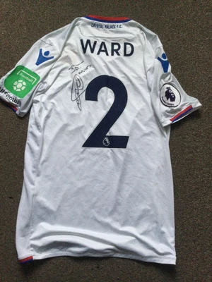 £209.06 • Buy Match Worn And Signed Joel Ward White Crystal Palace Shirt