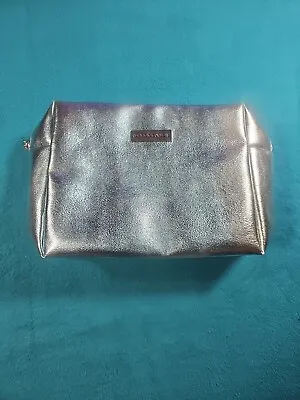 Moroccanoil Metallic Blue Cosmetic Makeup Travel Zipper Bag - 9  X 7.5  • $8