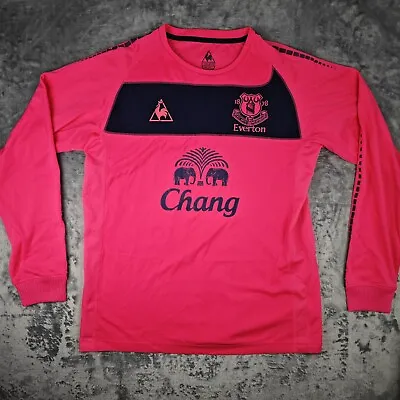 Everton 2010/2011 Away Football Shirt LONG SLEEVE Le Coq Sportif L Large Rare • £42.95
