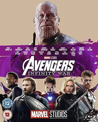 Marvel Avengers Infinity War [Blu-ray] [2018] With Phase 3 Slipcover • £4.29