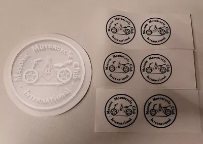 Masonic Motorcycle Club International Window Sticker Decal Lot • $8.99