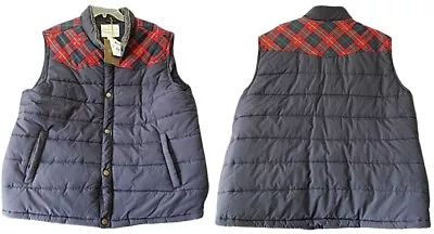 Weatherproof Plaid Flannel Trim Elevated Vest W/faux Sherpa Collar - Xlt - Nwt • $34.99