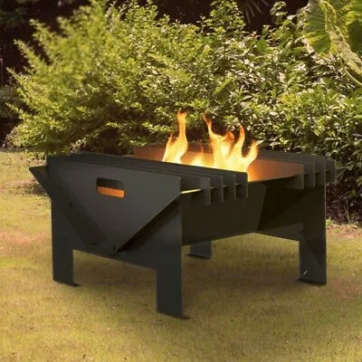 £79.99 • Buy 58cm Chic Steel Hex Fire Pit Wood Log Burner Fire Basket BBQ By Primrose