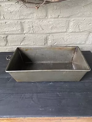 Folded EKCOLOY Silver Beauty BREAD LOAF PAN T47-1 1/2 LB USA 9.5x5.5x2.5” Handle • $10.99