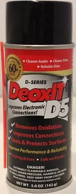 Caig DeoxIT® D5S Can 142g 5% Solution Spray W/LMH Valve - Free Ship • $18.99