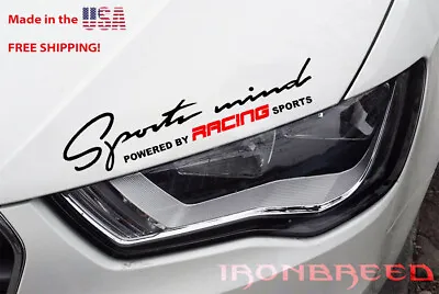 Sports Mind Powered By Fits: Subaru WRX STI Sport Decal Sticker Racing Car • $14.89