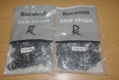 £19.74 • Buy 2 X 45cm 18  Chainsaw Saw Chain MacAllister MCSWP 2400S M4545CSP 62 DL Rocwood