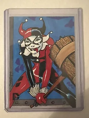 Cryptozoic DC Epic Battles Harley Quinn Sketch Card 1/1 • $212.29