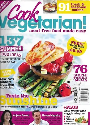 Cook Vegetarian Magazine Summer Food Ideas Simple Family Meals Budget Dinners • $20.66