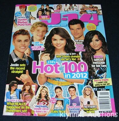 J-14 Magazine January 2012 Big Time Rush Cody Selena Taylor One Direction Justin • $14.97