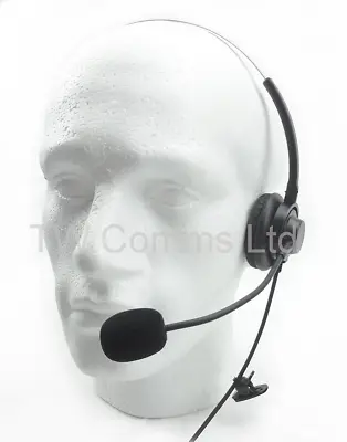 Headset Lightweight For Kenwood 2-Pin Radios With Boom Microphone • £23.99