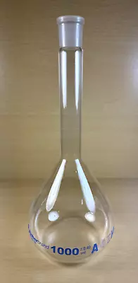 1000mL Fisherbrand Class A Volumetric Glass Flask FB-50159 • $19.99