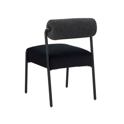 Maklaine Modern Contemporary Black Velvet Dining Chair - Set Of 2 • $354.90
