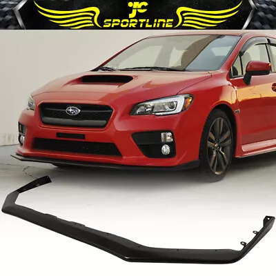 Fits 15-17 Subaru WRX STI V-Limited Style Front Bumper Lip Splitter Unpainted PP • $58.99