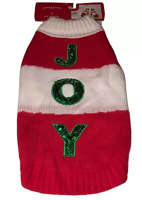 Christmas Sweater Pet Sequin JOY Dog And Cat Wondershop Size A Small • $5.87