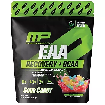 MusclePharm EAA + BCAAs Post Workout Essential Amino Acids-Sour Candy Flavor • $29.99