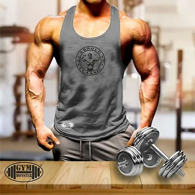 £6.99 • Buy Arnold Classic Vest Gym Clothing Bodybuilding Training Workout MMA Men Tank Top