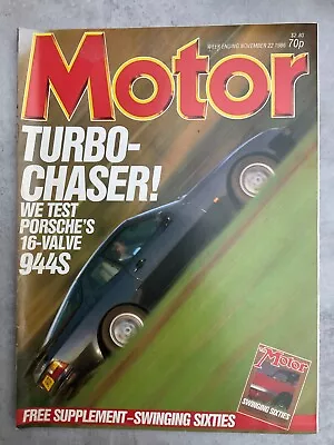 Motor Magazine - 22 November 1986 - Sunny 1.3LX 944S Granada Elan MGB 1100 • $9.31