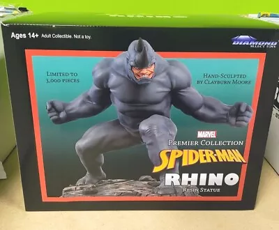 Marvel Spiderman Rhino Resin Statue Limit 3000  Hand Sculpted By Clayburn Moore  • $475