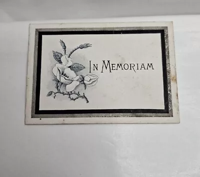 Antique Victorian Memoriam Remembrance Death Card Ebenezer Phipp Lakenheath  • £18