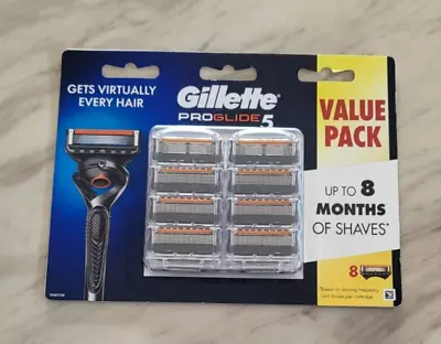 $22.50 • Buy Gillette Fusion PROGLIDE Razor Blade Pack Of 8 Cartridges + Free Shipping