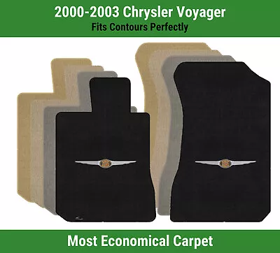 Lloyd Velourtex Front Carpet Mats For '00-03 Chrysler Voyager W/Chrysler Badge • $138.99