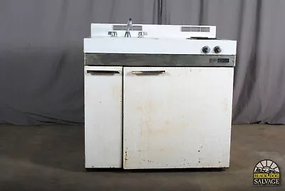 Vintage Kitchenette 1969 Sink + Refrigerator Stove Tiny House Cabin RV • $974.99