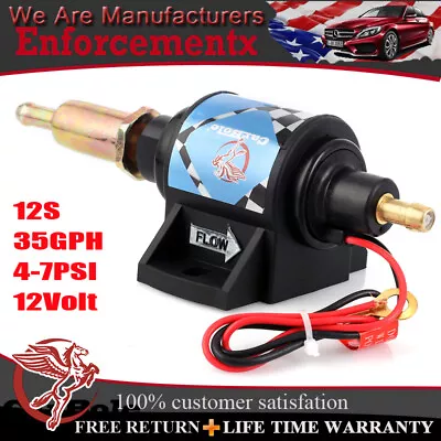 12S Electric Fuel Pump 35GPH 4-7psi External For Carburetor Gasoline Universal • $23.99