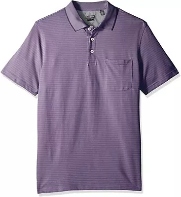 Van Heusen Men's Slim Fit Short Sleeve Stretch Polo Shirt - XXL Tall Purple • $25.75