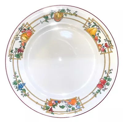 Villeroy And Boch Mon Jardin Salad Plates Lot Of 4 Fruit Trim Pumpkin Grapes 8” • $55