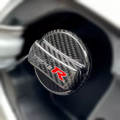 Real Carbon Fiber Gas Fuel Cap Cover For Honda Civic TYPER EP3 EK9 FD2 FK8 FL5 • $35.50